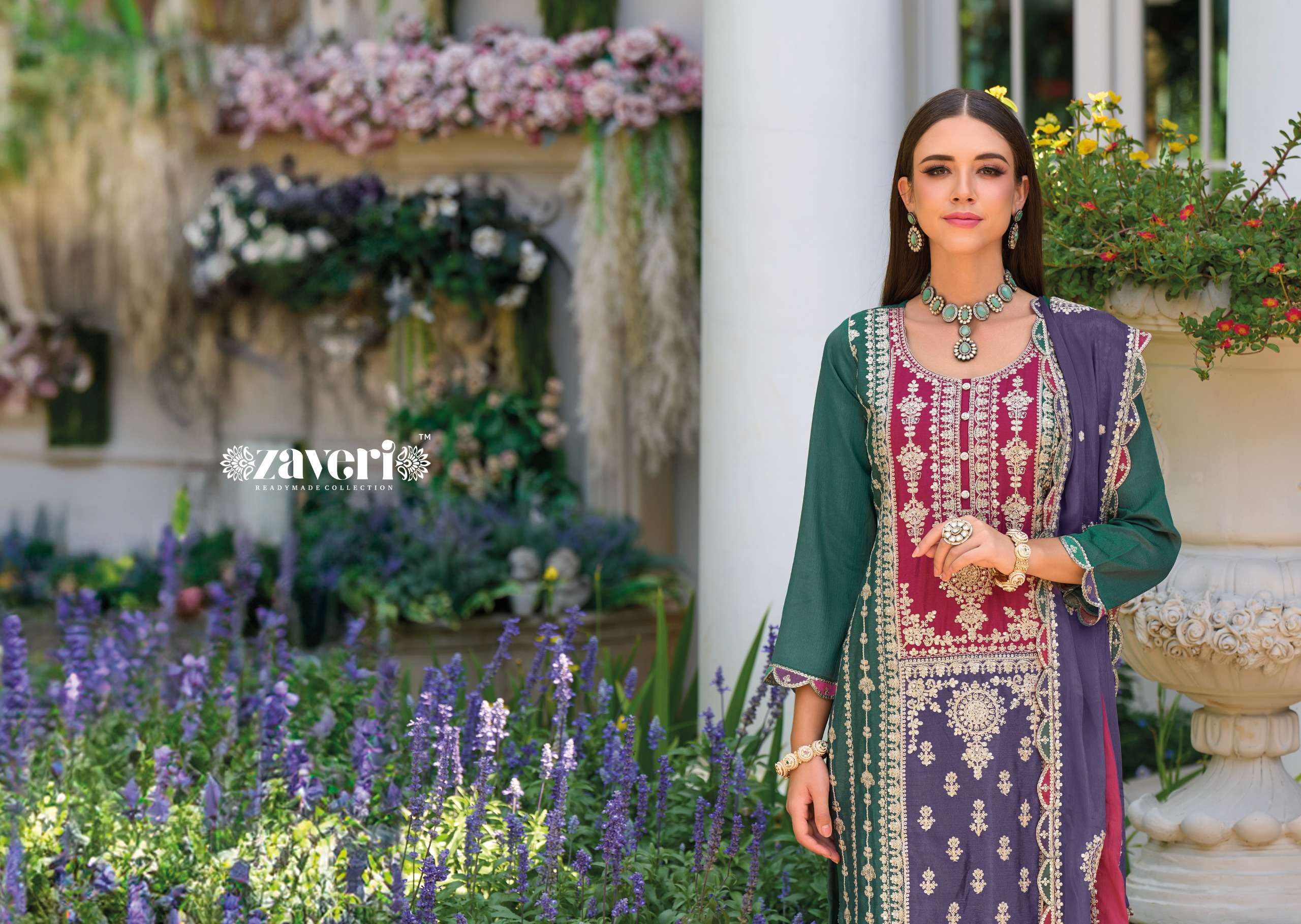 Mahiya Buy Zaveri Online Wholesaler Latest Collection Kurta Suit Set